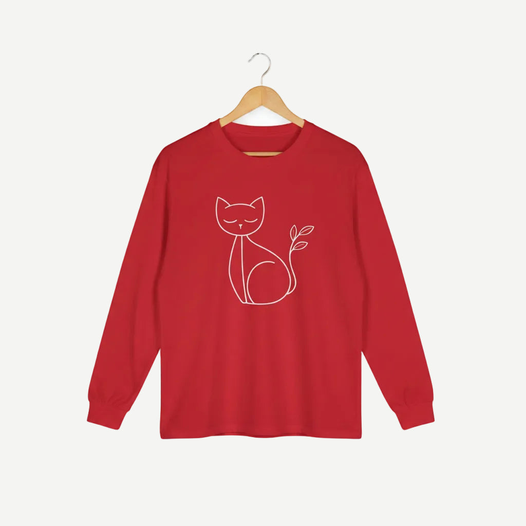 Minimal Line Art Cat