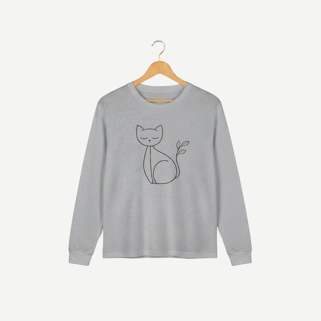 Minimal Line Art Cat
