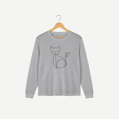 Minimal Line Art Cat