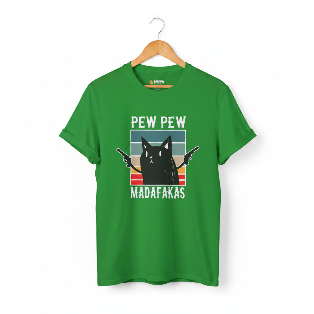 Pew Pew Madafakas Cat T-Shirt