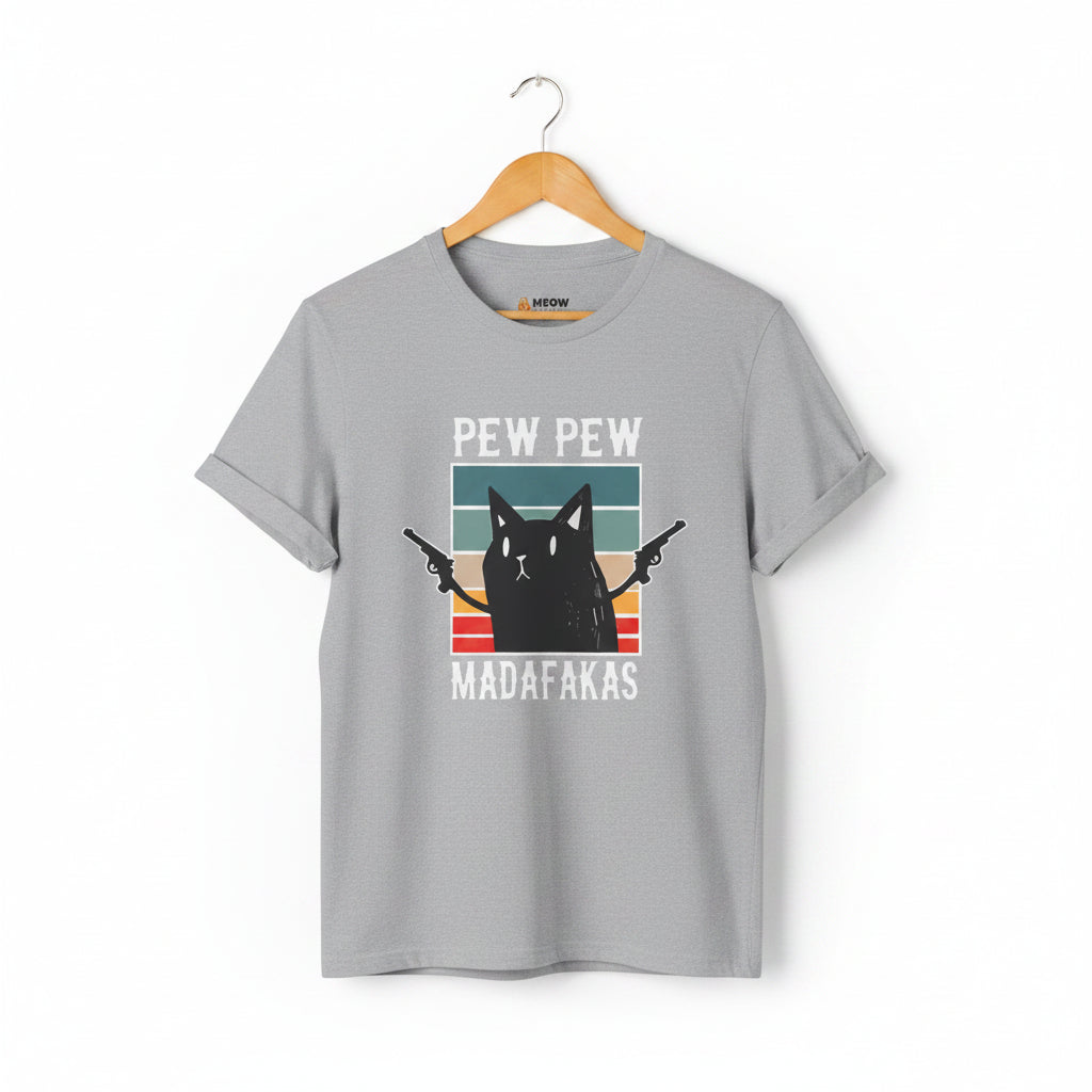 Pew Pew Madafakas Cat T-Shirt