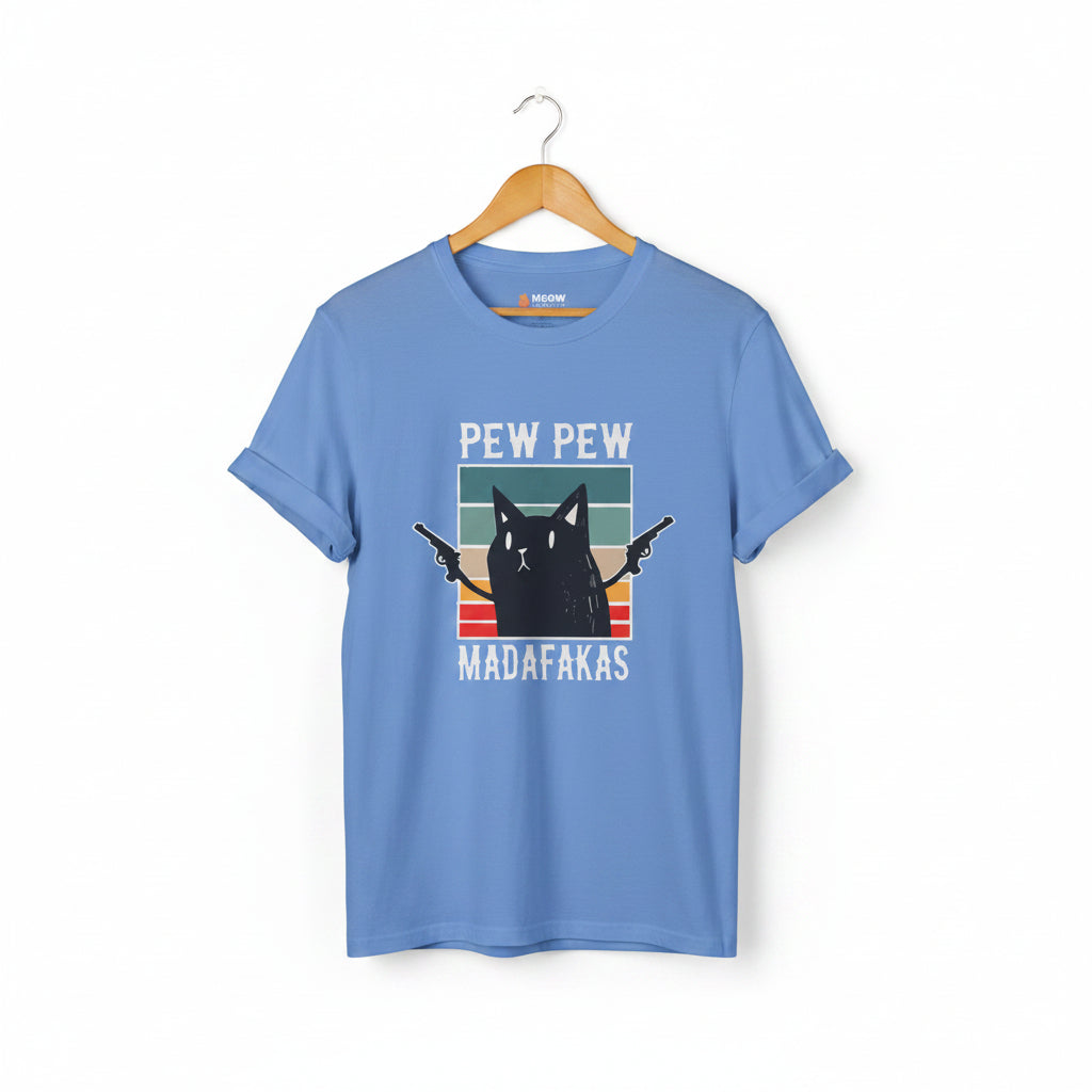 Pew Pew Madafakas Cat T-Shirt