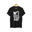 Black t-shirt with black cat graphic and 'Crazy Cat Lady' text for cat lovers.